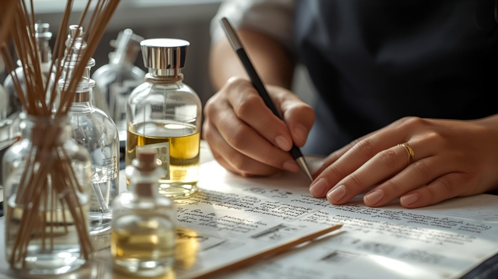 note writing about beskpoke perfumery